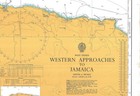 Admiralty 256 West Indies Western Approaches To Jamaica Chart Map Marine Paper
