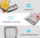 2-in-1 Hard Drive Carrying Case For Sandisk Extreme Portable External Ssd Sdssde