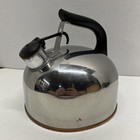 Vtg Revere Ware Paul Revere Signature Copper Bottom Whistling Tea Kettle
