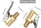 Tire Air Chuck With Clip Adapter  Locking Tire Inflator Nozzle Adapter Connect 