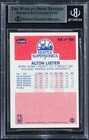 Bucks Alton Lister Authentic Signed 1986 Fleer  64 Card Bas Slabbed Rare 