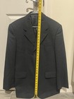 Facis Black Wool Three Button Blazer Made In Italy 