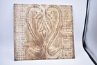 Antique Metal Tin Ceiling Tile 12    X 13  Salvaged Vintage From 1906 Building