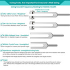 4pcs Tuning Fork Medical Sound Healing Set 128hz  Om 136 1hz  Mi 528hz  4096h   