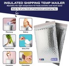 Insulated Silver Thermal Bubble Mailers - Waterproof Metallic Foil  300 Pack