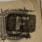 1882 U s  Boston Postal Card With  f  In Negative Space Fancy Cancel