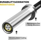 Power Guidance Chrome Olympic Barbell Bar  2 Inch Weight Bar For Lifting