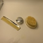 Silver Plated Baby Brush Comb And First Curl Box Set
