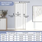 6-panel Bifold Closet Door Primed Bifold Interior Doors  Hardware Include