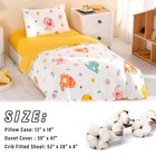 3 Piece Dinosaur Printed Crib Bedding Set - 100  Cotton  Cute Animal Pattern    
