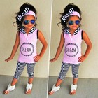 Toddler Kids Baby Girls T-shirt Tops Long Pants Clothes Outfits Set Casual Wear