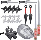 17-piece Ninja Accessory Set For Kids  Role-playing Toy For Halloween Costume