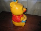 Vtg Cookie Jar Winnie The Pooh Bear W  Honey Pot Ceramic 1970s Walt Disney