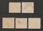 1928-29 Documentary Stamps  Used unused  Scott   R251   R256  Perf 10