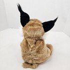 Bobcat Hand Puppet Cat Embroidery Eyes Plush Pretending Play Stuffed Animal