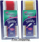 Swisspers Double Tipped Cotton Swabs 500 Ea  pack Of 2 