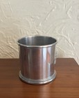 Vintage Ralph Lauren Pewter Shave Mug Safari Lion Pattern 3 1 4 Inches Tall