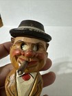 Vintage  Mechanical Bottle Stopper - Hand Carved