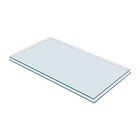 Sswbasics Tempered Glass Shelf - 14 In W X 24 In L X 3 16 In - Set Of 2