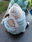 Gund Pusheen Cat Plush  In Blue Bath Robe - Fall 2018  Box Exclusive With Tags