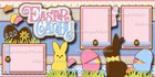 Easter Candy Premade Scrapbook Pages Paper Layout Printed 12x12 Digiscrap A0440