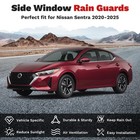 Rain Guards For Nissan Sentra 2020-2025  Window Visors Tape-on 4pcs 