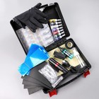 Tattoo Pen Kit Rotary Gun Machine  Wireless Power Supply 20pcs Cartridge 7 Inks