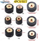 4pcs set Copper Deck Pinch Roller Tape Recorder Cassette For Sharp Sony Technics