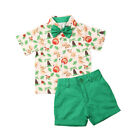 Summer Toddler Baby Kids Boy Shirt Tops pants Gentleman Outfits Clothes 2pcs Set