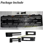 Front Grille For 2010-2014 Ford F150 Raptor Svt W letters W leds Gloss Black Abs
