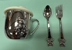 Baby Feeding Set     Nib     Things Remembered     Bear Theme     Spoon Fork   Sippy Cup