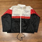 Vintage 80s Adidas    team Adidas    Complete Track Suit Size Large Red black Nylon