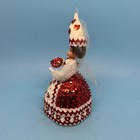 1970   s Walco Lil Missy Queen Of Hearts Sequined Beaded Handmade Doll Valentines