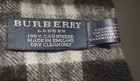 Burberry London 100  Cashmere Scarf Black Plaid Check Made In England Fringe