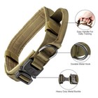 Tactical Collar   Big Dog Collar   Heavy Duty   K9 Dog Pet Metal Buckle Usa