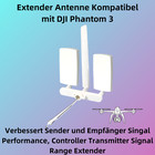 P42d Wifi Signal Range Extender Aerial 3937ft Fits For Dji Phantom 3 Standard