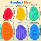 6pcs Soft Worry Stone Fidget Toy Autism Kid Calming Sensory Stone Stress Relief