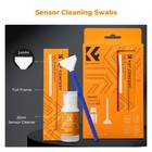 K f Concept 24mm Full Frame Sensor Cleaning Swab 10 20ml Sensor Cleaner For Dslr
