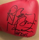 Ray    boom Boom    Mancini Signed Title Red Boxing Glove-   hof 2015   -jsa  Rr96198