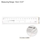 Harfington Film Flexible 6 Inch 0 1mm Scale Pet Plastic 15cm  Transparent