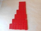 Dominos Crisloid Red Catalin Bakelite 28 Domino Set 2 Inch