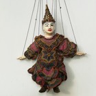 Antique Burmese Handmade Carved Wood  Marionette String Puppet Collectible 15 