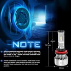 5000k H8 H11 Led Headlight Bulbs 64w Super Brighte Warm White Ip65 Rated 2 Pack