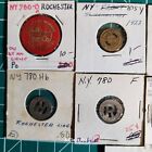 12  Different Vintage New York Transit Tokens  See Photos  Our  B715