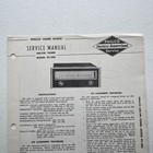 Vintage 1959  Philco Home Radio Am fm Tuner Model Rt-300 Service Manual