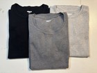 Large Old Navy Long Sleeve Waffle Knit Tops Black Gray Pajamas Thermals Warm