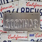 California License Plate     free         1 W random Letters     s Read Description