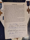 Wwii Torpedo Bomber Pilot Harold  swede  Larsen And Others Signed Book Page