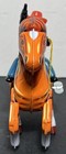 Vintage Wind-up Cowboy On Horse Tin Lithograph Toy Mtu Korea Original Box 1970 s