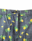 Karen Scott Women   s Jean Button Skort Blue Lemon Skort Size 12